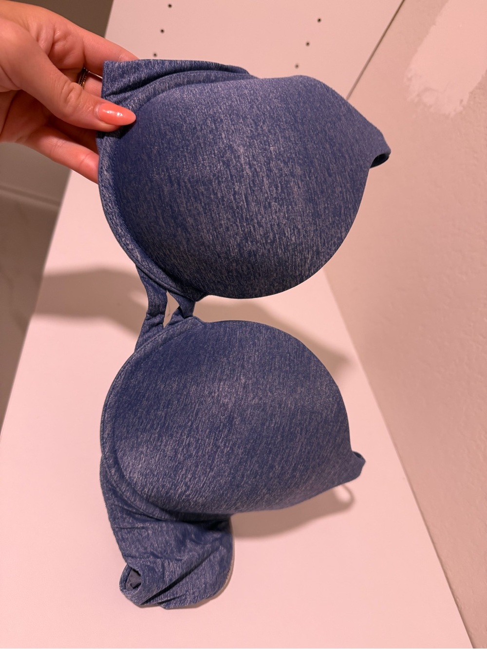 Victoria's Secret Heathered Blue Push-Up Bra